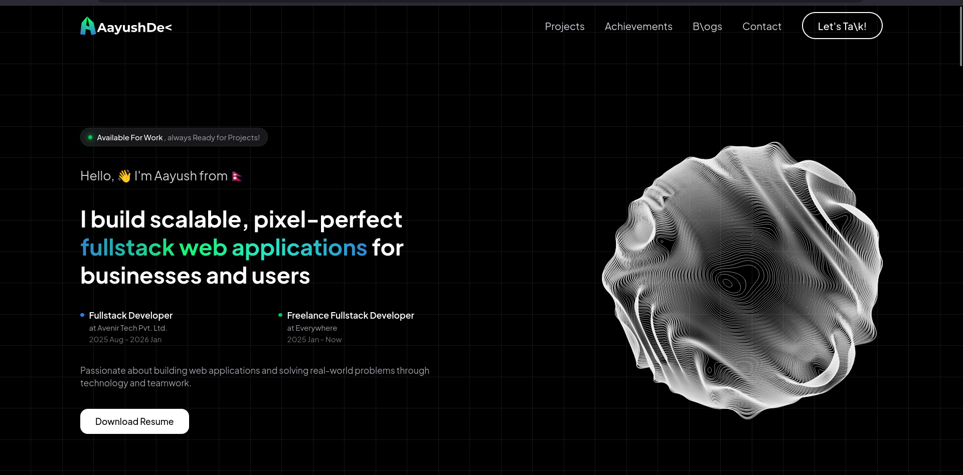 Personal Portfolio
